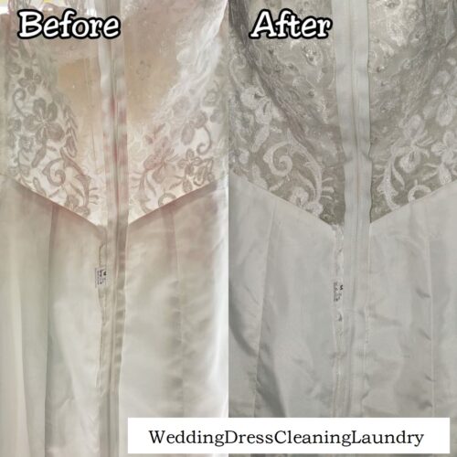 Dye Stains on Wedding Dress